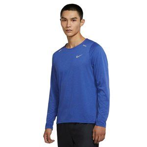 Nike Rise 365 Men's Dri-FIT Long Sleeve Running Training Gym Shirt - Blue
